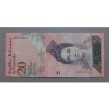 Venezuela 20 Bolivares 2013 UNC