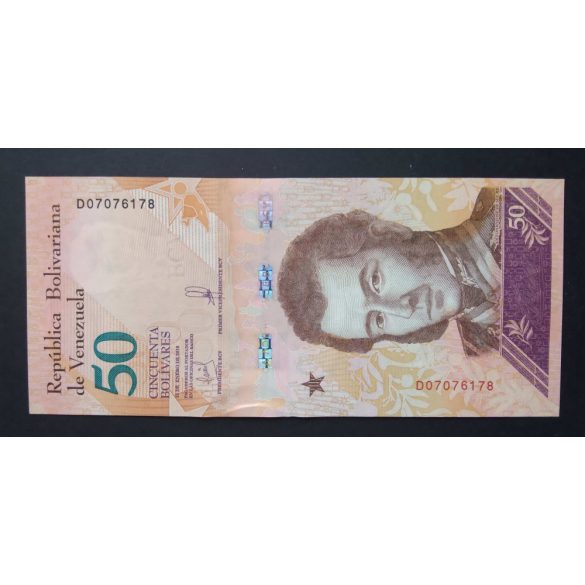 Venezuela 50 Bolivares 2018 UNC