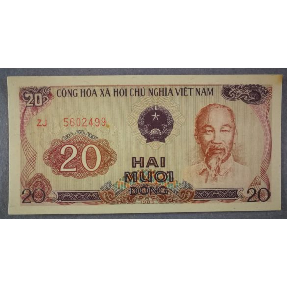 Vietnam 20 Dong 1985 aUNC-