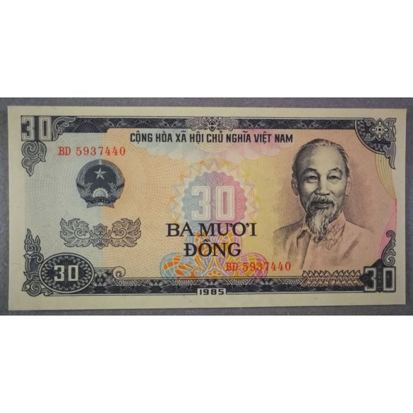 Vietnám 30 Dong 1985 UNC