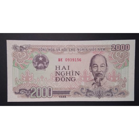 Vietnam 2000 Dong 1988 UNC 