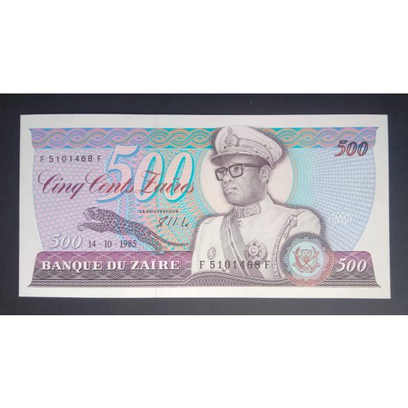 Zaire 500 Zaires 1985 UNC -