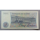Zaire 5 Zaires 1985 UNC