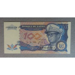 Zaire 100 Zaires 1988 UNC