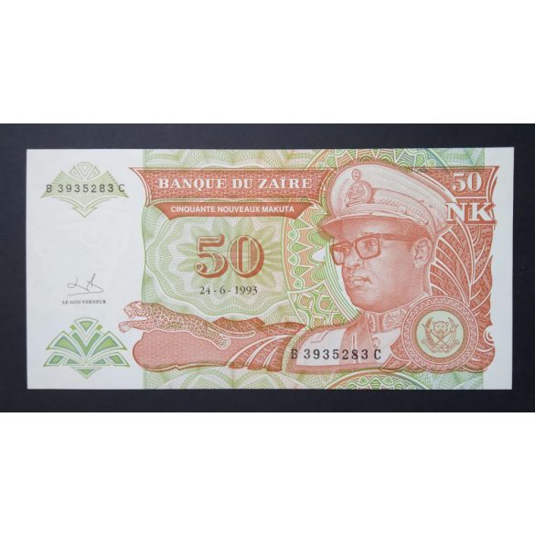 Zaire 50 Makuta 1993 UNC 