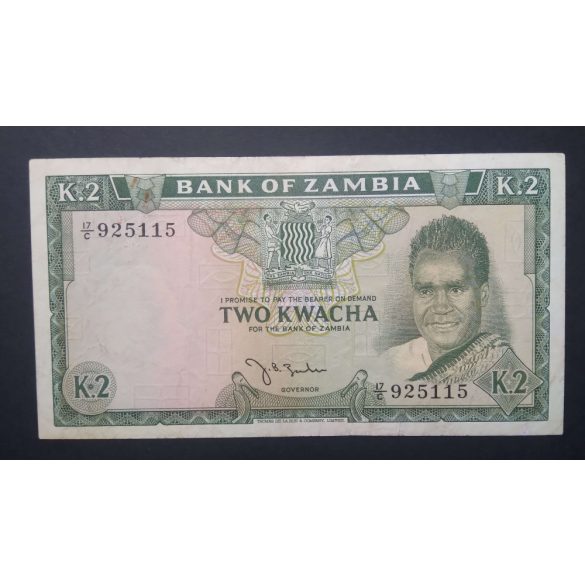 Zambia 2 Kwacha 1968 F+