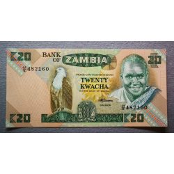 Zambia 20 Kwacha 1986 UNC