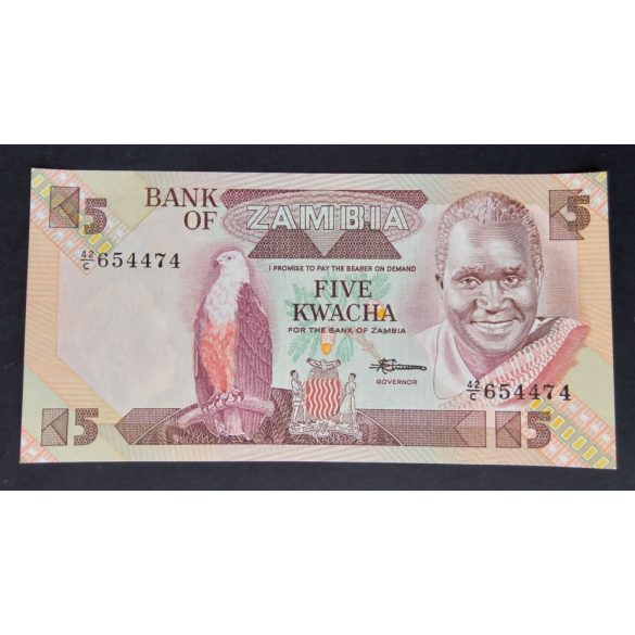 Zambia 5 Kwacha 1986 UNC