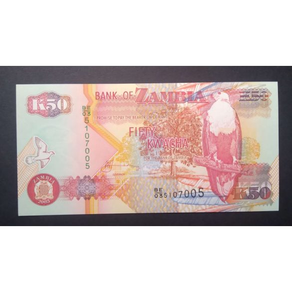 Zambia 50 Kwacha 2003 UNC