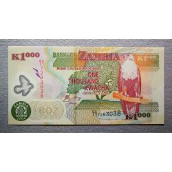 Zambia 1000 Kwacha 2004 UNC