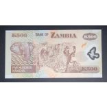 Zambia 500 Kwacha 2004 UNC