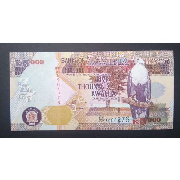 Zambia 5000 Kwacha 2008 UNC