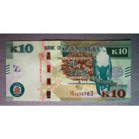 Zambia 10 Kwacha 2018 UNC