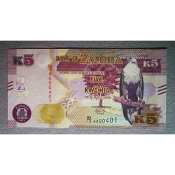 Zambia 5 Kwacha 2018 UNC