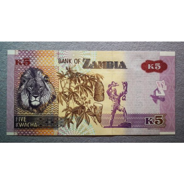 Zambia 5 Kwacha 2018 UNC