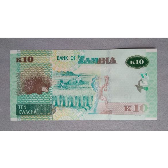 Zambia 10 Kwacha 2020 UNC