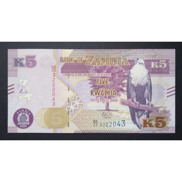 Zambia 5 Kwacha 2020 UNC 