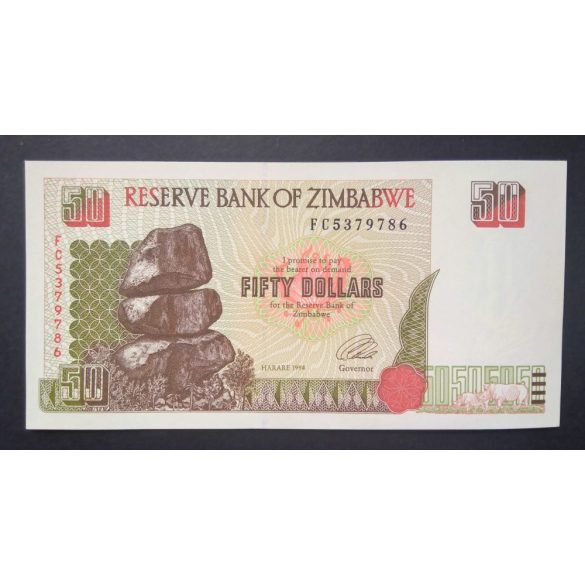 Zimbabwe 50 Dollars 1994 UNC 