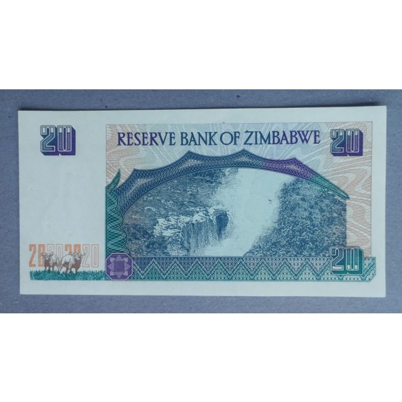 Zimbabwe 20 Dollars 1997 UNC