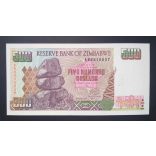 Zimbabwe 500 Dollar 2001 UNC