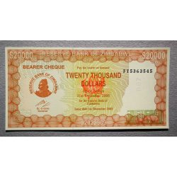 Zimbabwe 20000 Dollars 2003 UNC