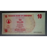 Zimbabwe 10 Dollars 2006 UNC
