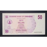 Zimbabwe 50 Dollars 2006 UNC 