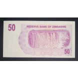 Zimbabwe 50 Dollars 2006 UNC 
