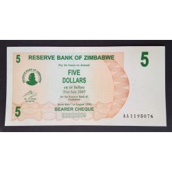 Zimbabwe 5 Dollar 2006 UNC