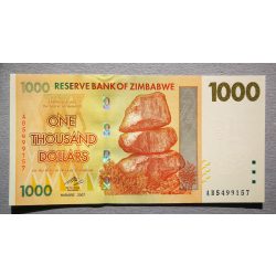 Zimbabwe 1000 Dollars 2007 UNC