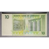 Zimbabwe 10 Dollars 2007 UNC