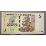 Zimbabwe 5 Dollars 2007 UNC