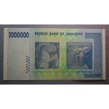 Zimbabwe 1000000 Dollars 2008 UNC