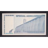 Zimbabwe 100 milliárd Dollar 2008 UNC 