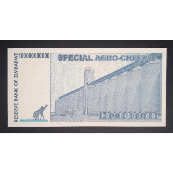 Zimbabwe 100 milliárd Dollar 2008 UNC 