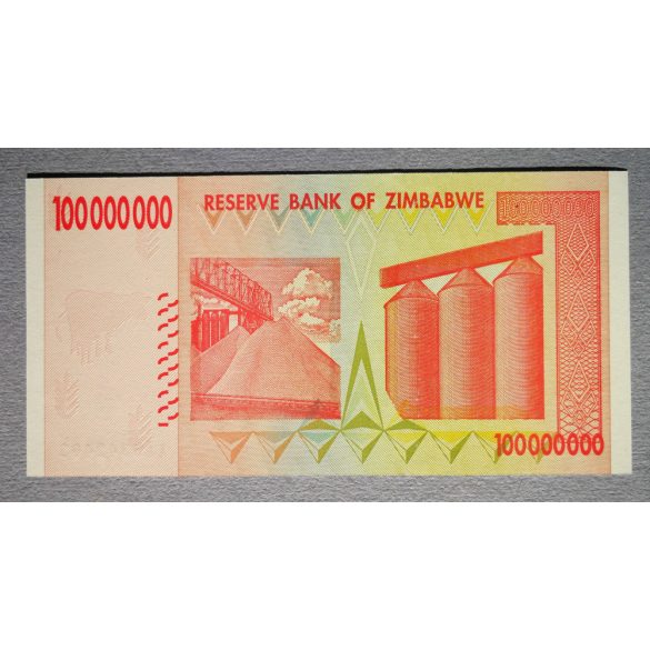 Zimbabwe 100 Millió Dollars 2008 UNC