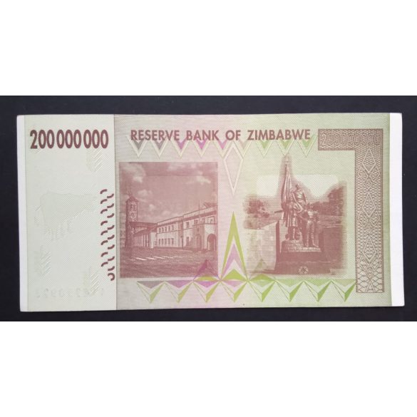 Zimbabwe 200 millió Dollar 2008 UNC