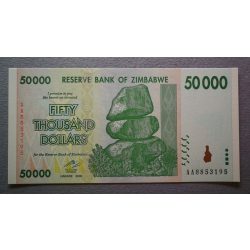 Zimbabwe 50000 Dollars 2008 UNC