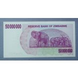 Zimbabwe 50.000.000 Dollars 2008 UNC