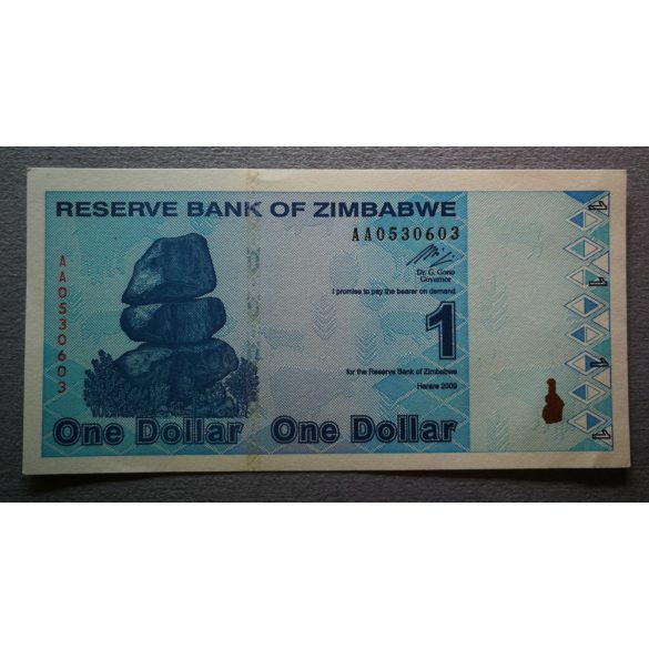 Zimbabwe 1 Dollar 2009 AUNC