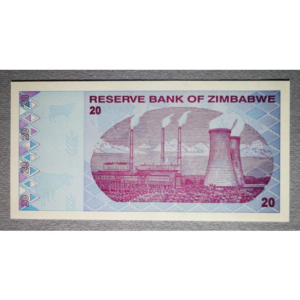Zimbabwe 20 Dollars 2009 UNC