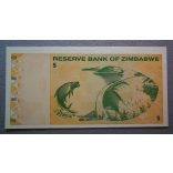 Zimbabwe 5 Dollars 2009 UNC