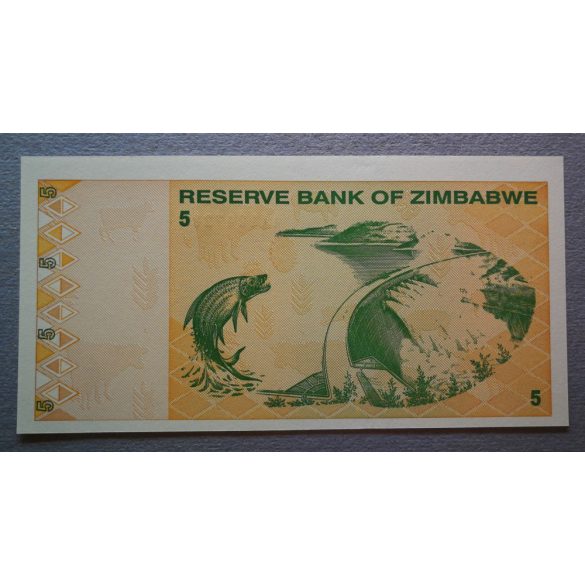 Zimbabwe 5 Dollars 2009 UNC