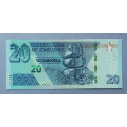 Zimbabwe 20 Dollars 2020 UNC