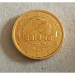 Belgium 2 Euro 2014 gilded aUNC+